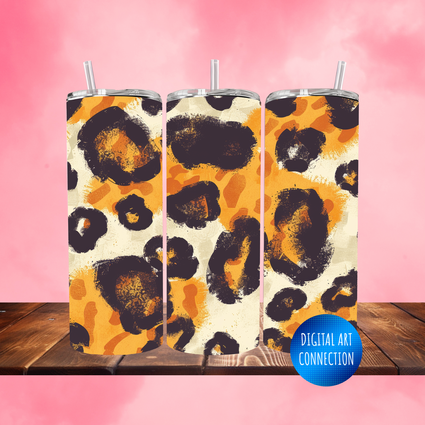 Animal Print 20 Oz Skinny Tumbler Wrap