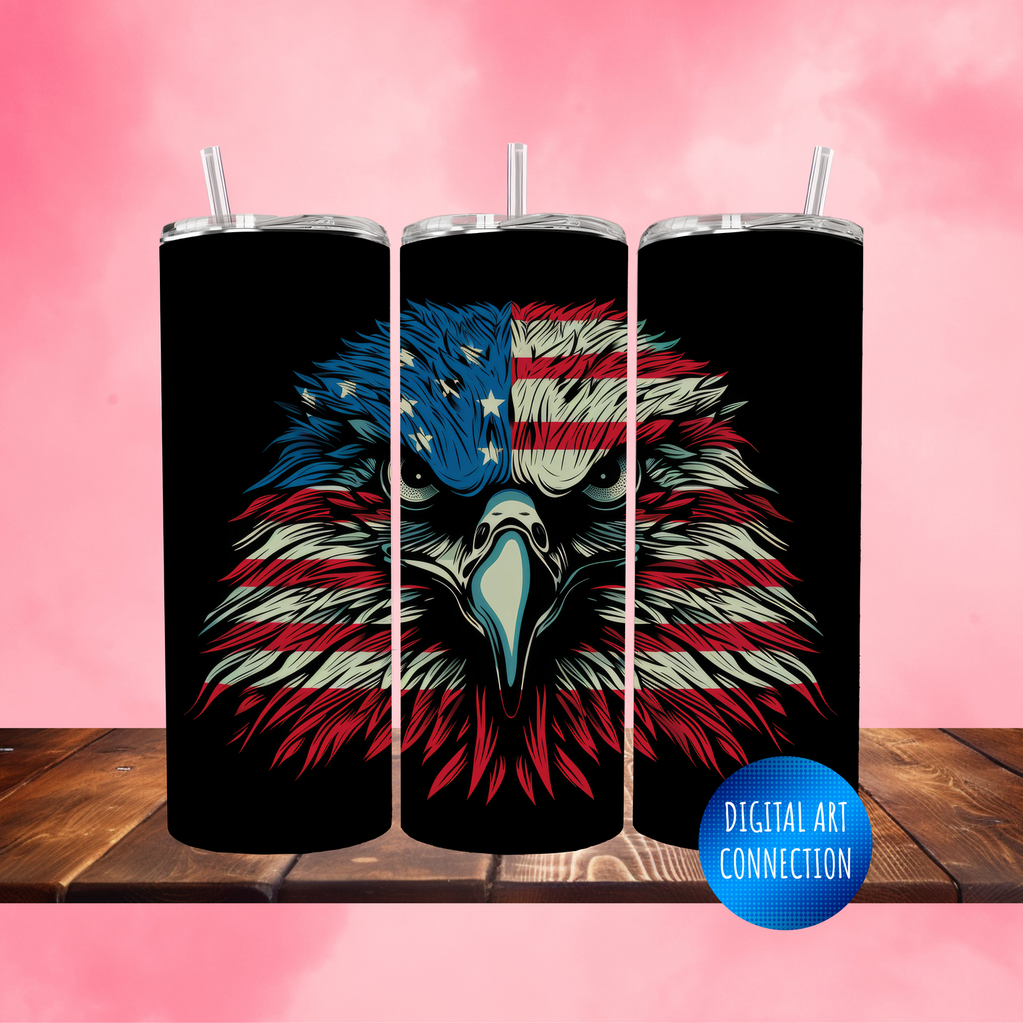 American Eagle 20 Oz Skinny Tumbler Wrap