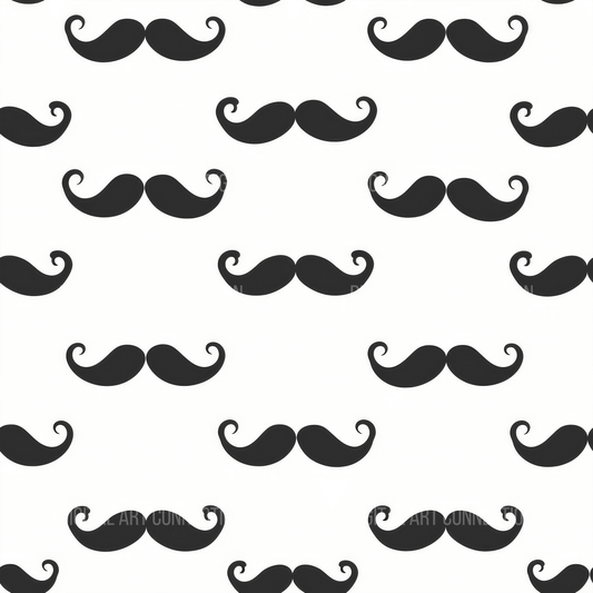 Mustaches Design Seamless Digital Paper