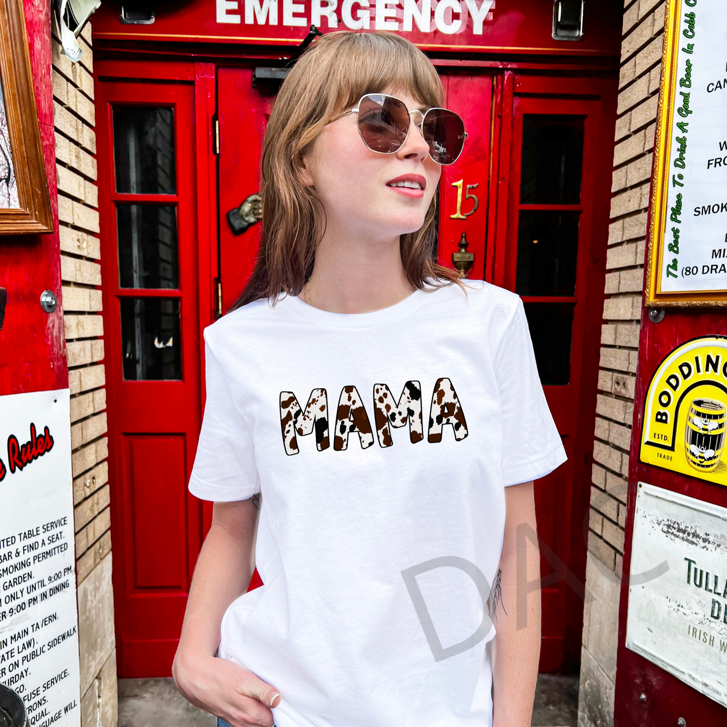 Bella Canvas 3001 White Unisex T-Shirt Female Model Mockup