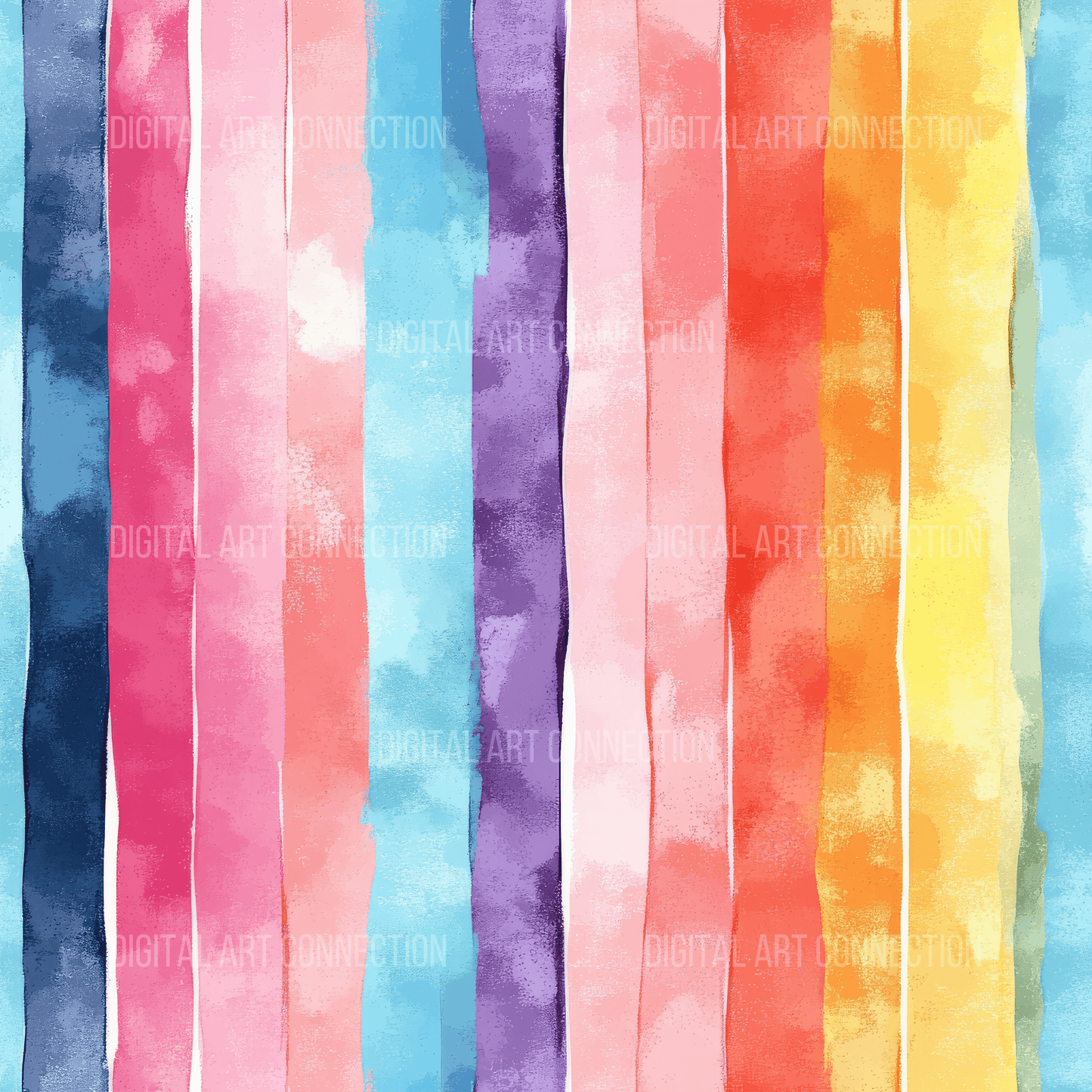 Colorful Vertical Stripes Design Seamless Digital Paper