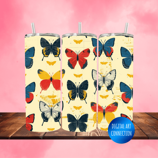 Butterflies III Oz Skinny Tumbler Wrap