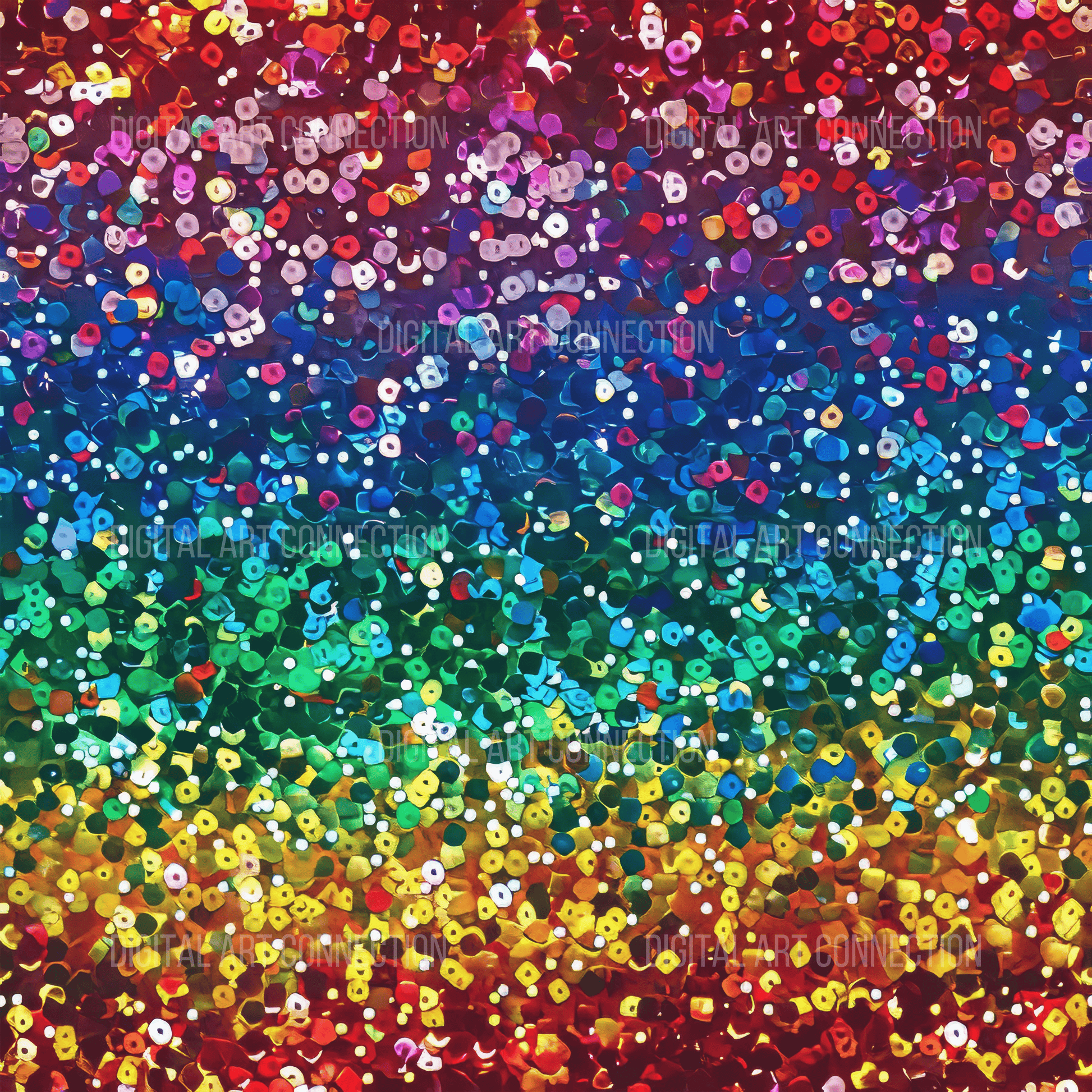 Horizontal Rainbow Glitter Design Seamless Digital Paper