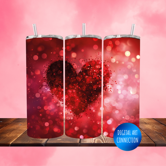 Red Heart 20 Oz Skinny Tumbler Wrap