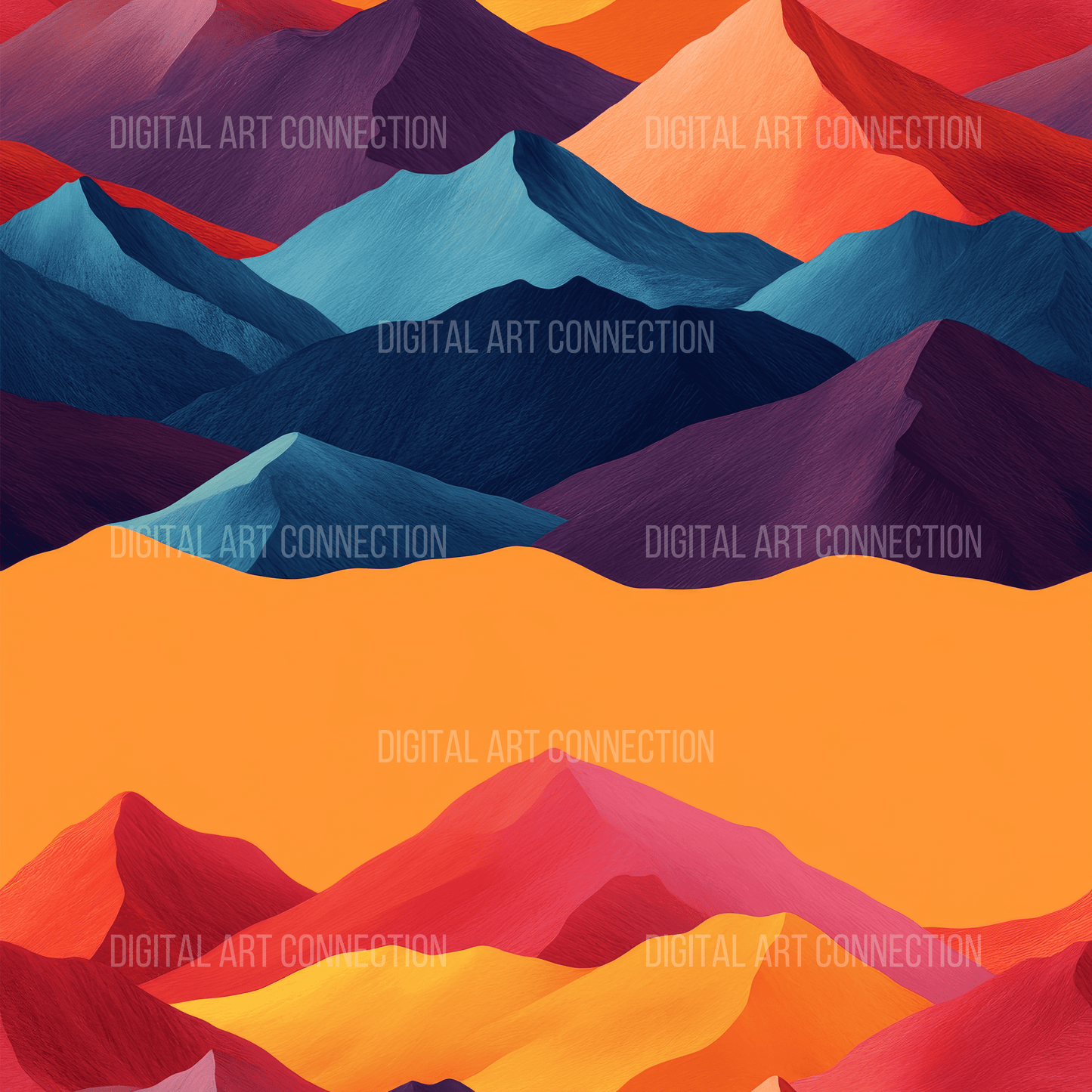 Mountain Landscape III Design Seamless Digital Paper