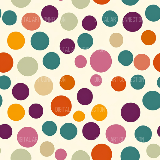 Dots Design Seamless Digital Paper