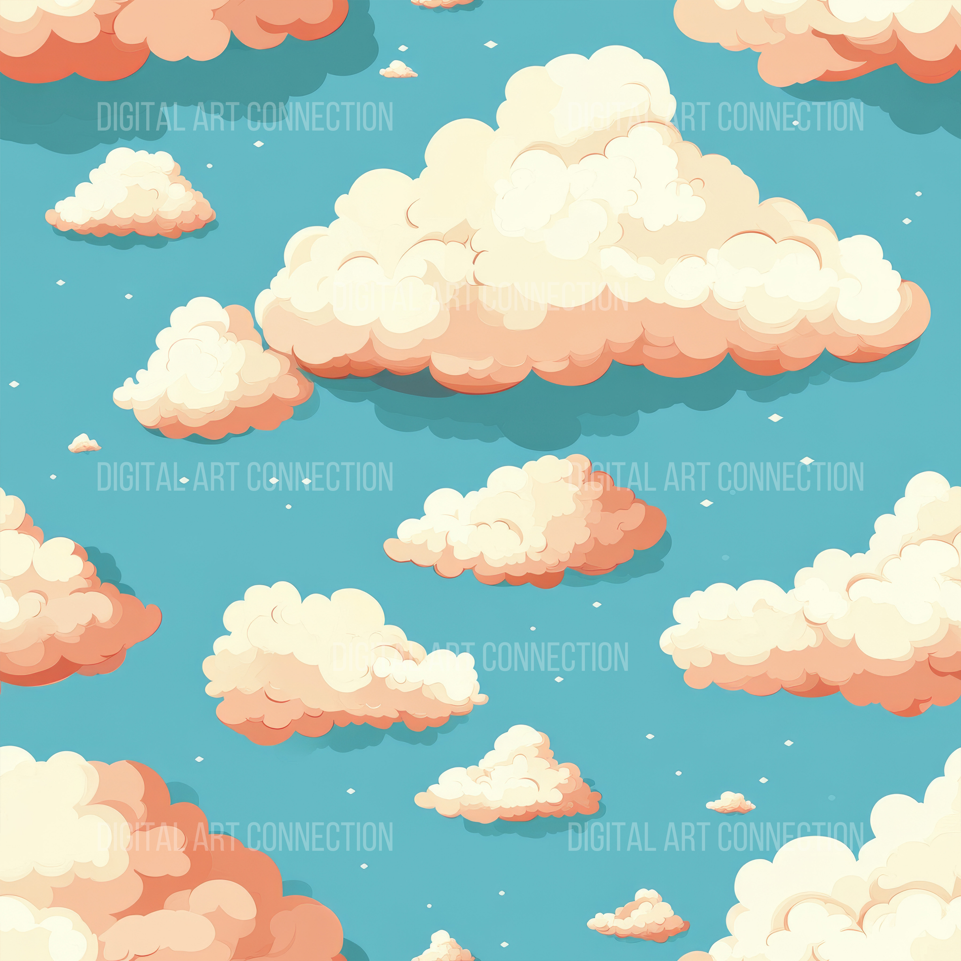 Clouds IV Design Seamless Digital Paper