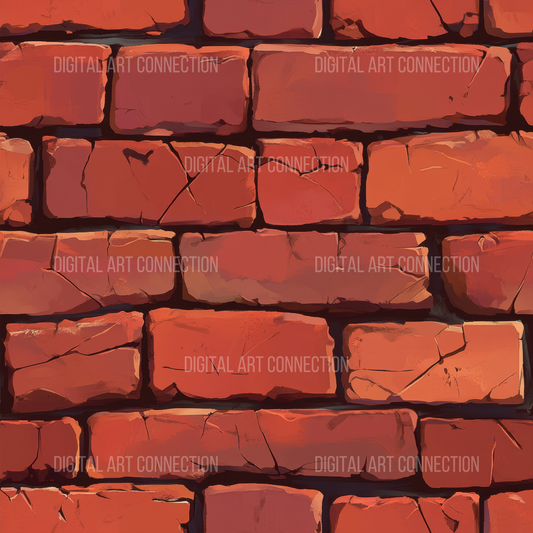 Red Bricks Design Seamless Digital Paper