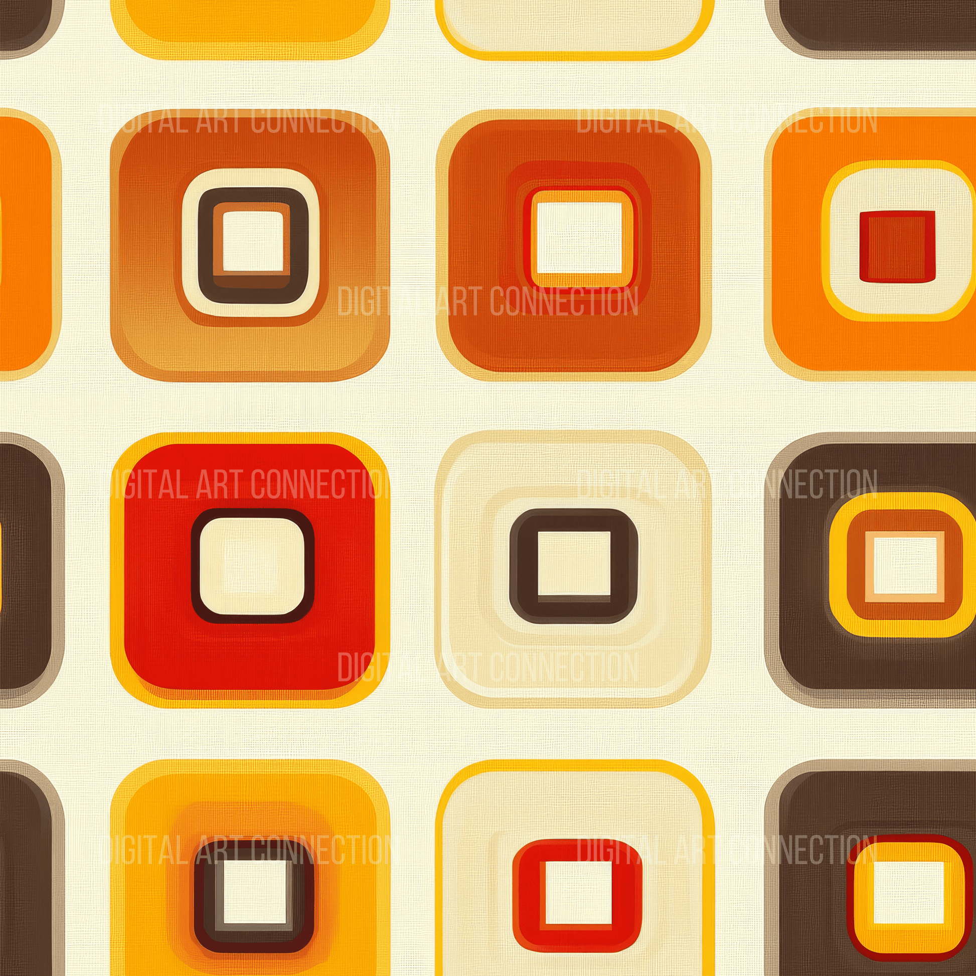 Abstract Square Art Design Seamless Digital Paper