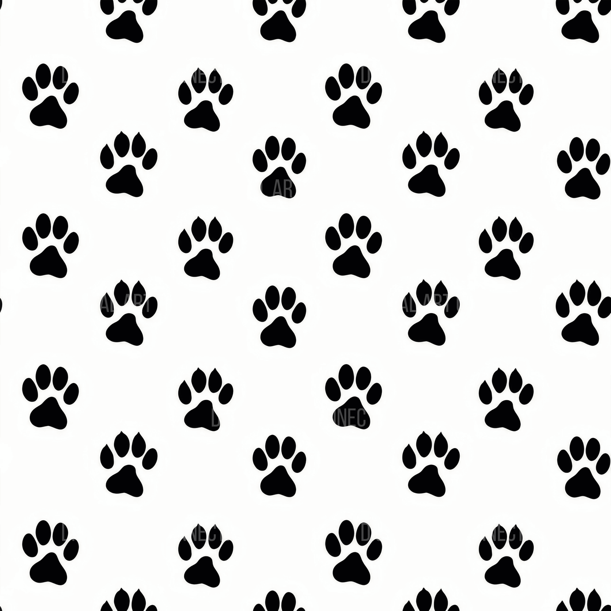 Animal Paws Design Seamless Digital Paper