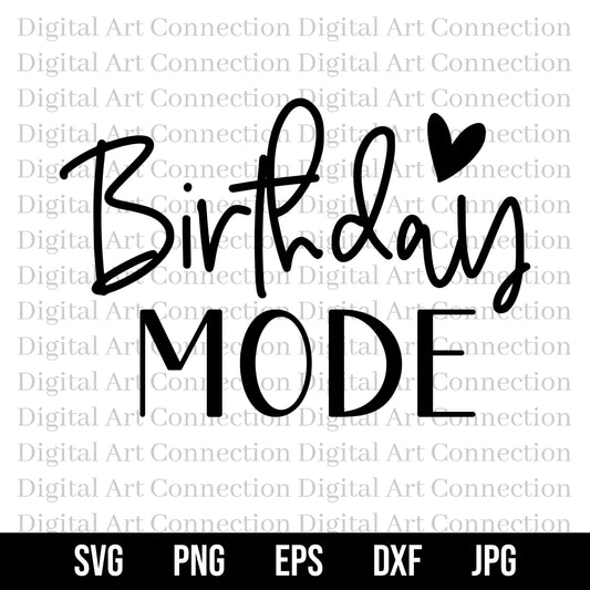 Birthday Mode SVG