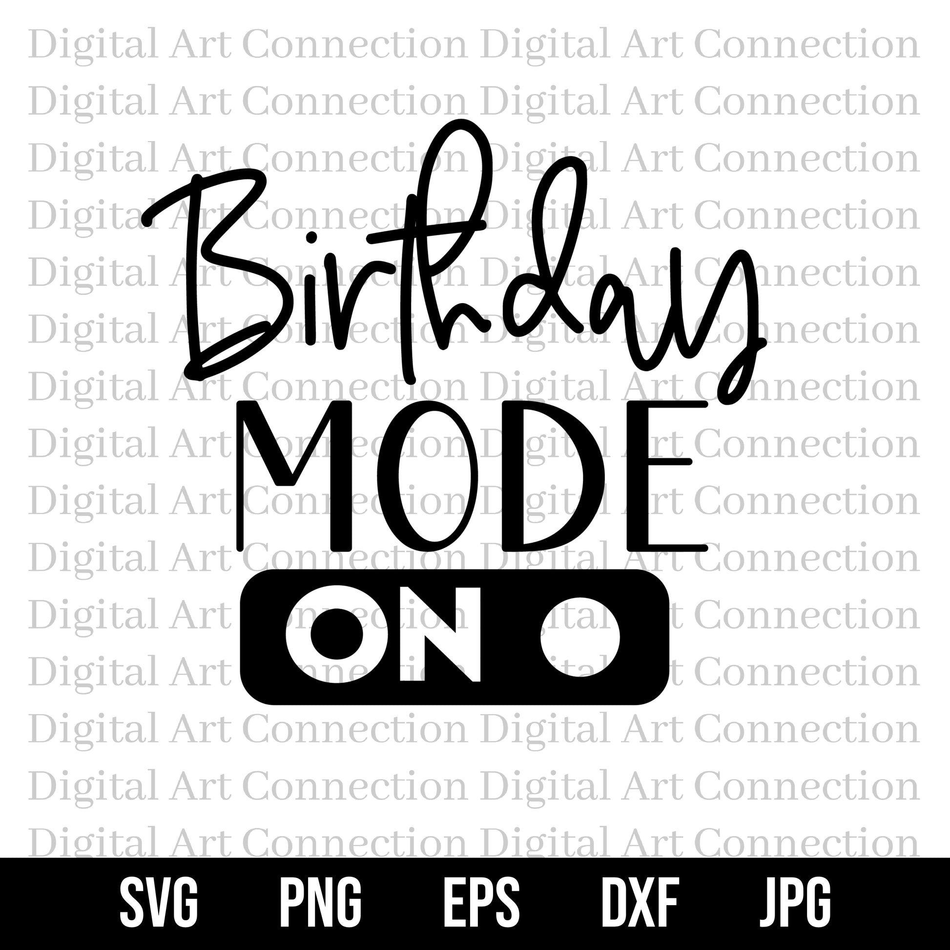 Birthday Mode On SVG