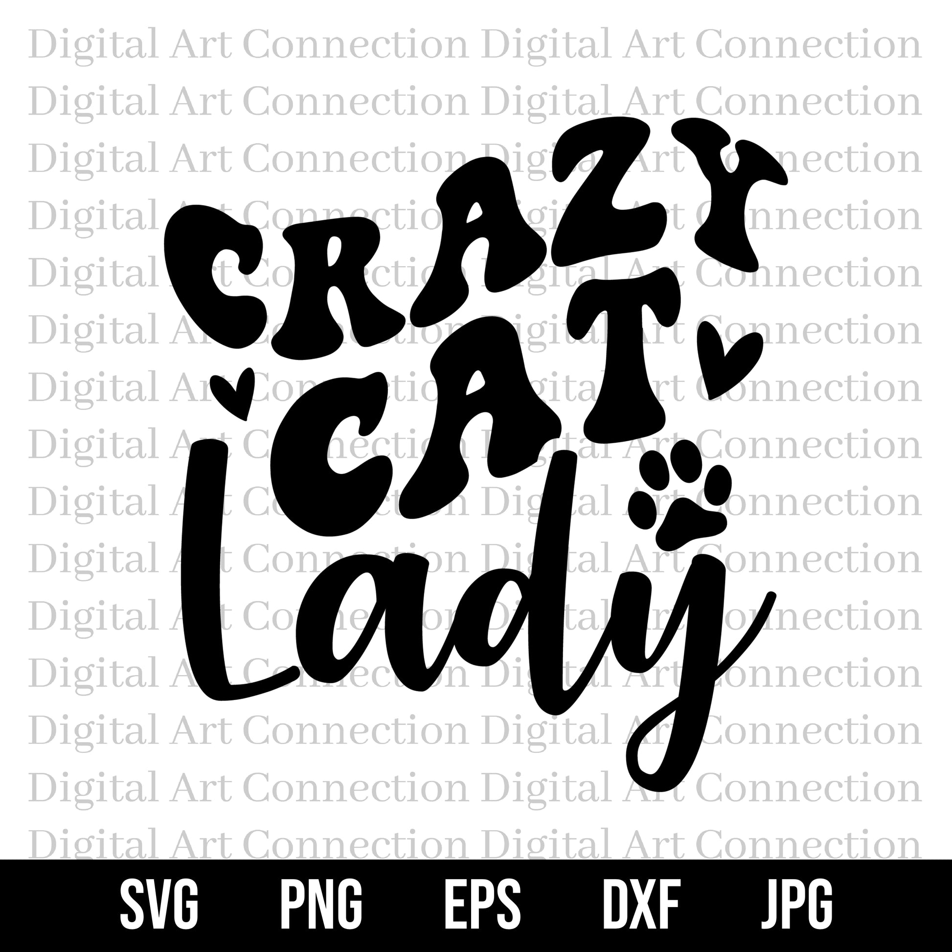 Crazy Cat Lady SVG