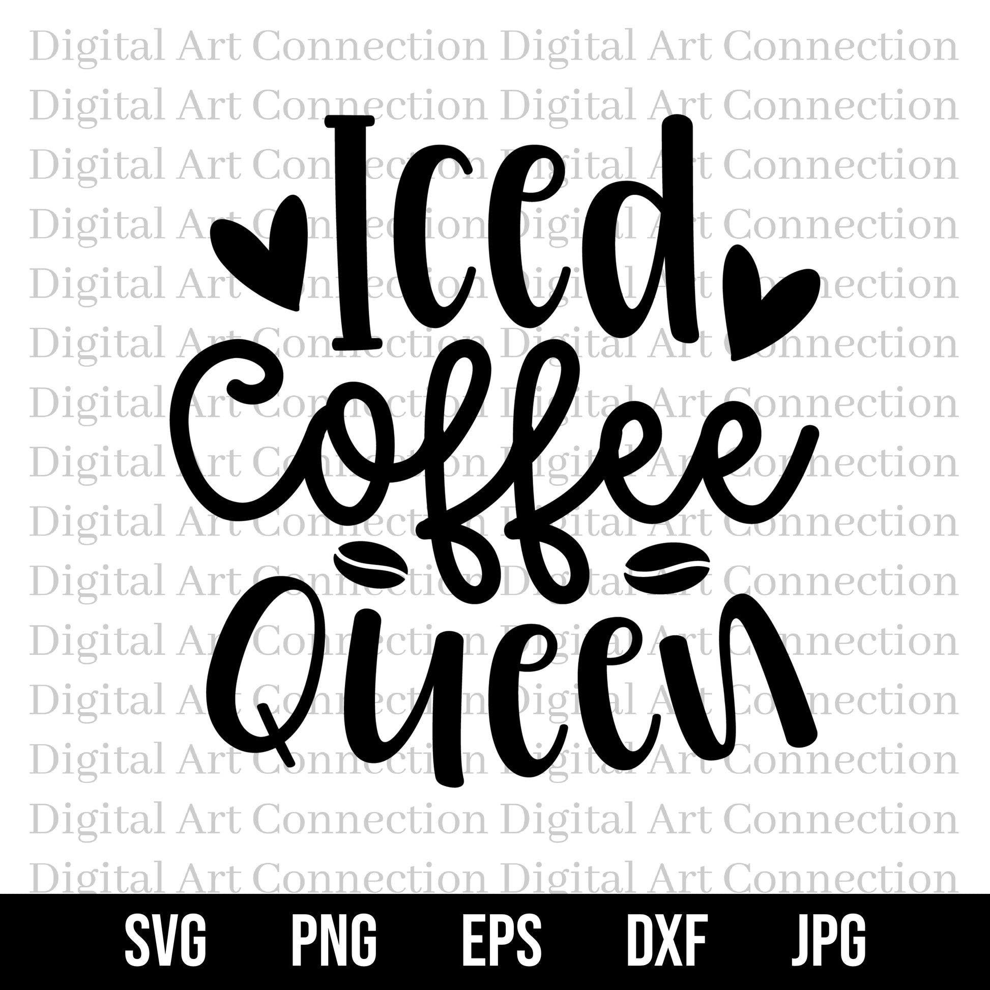 Iced Coffee Queen SVG