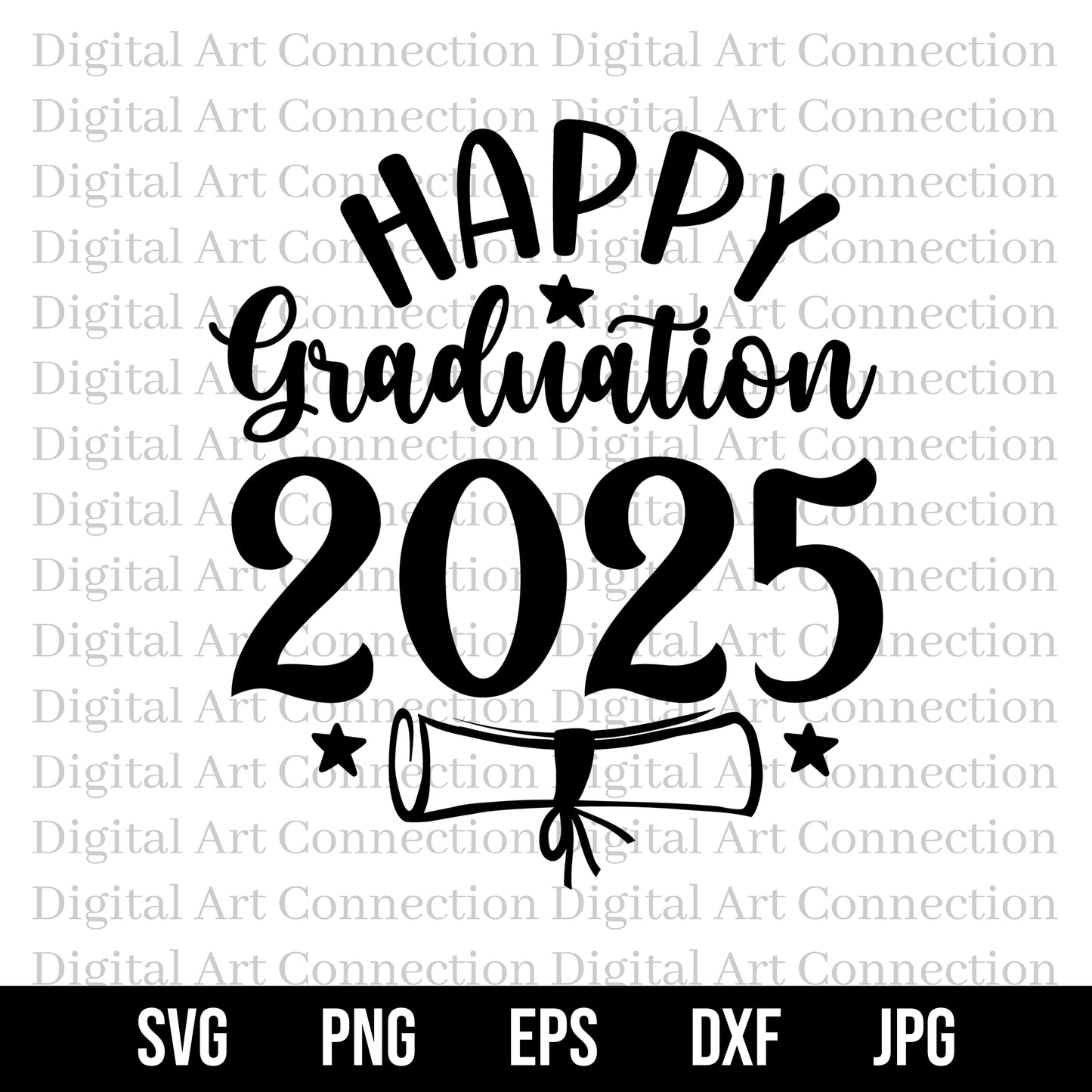 Happy Graduation 2025 SVG