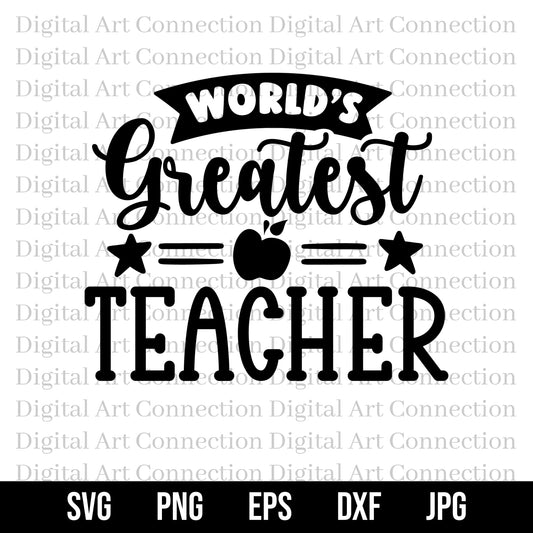 World's Greatest Teacher SVG