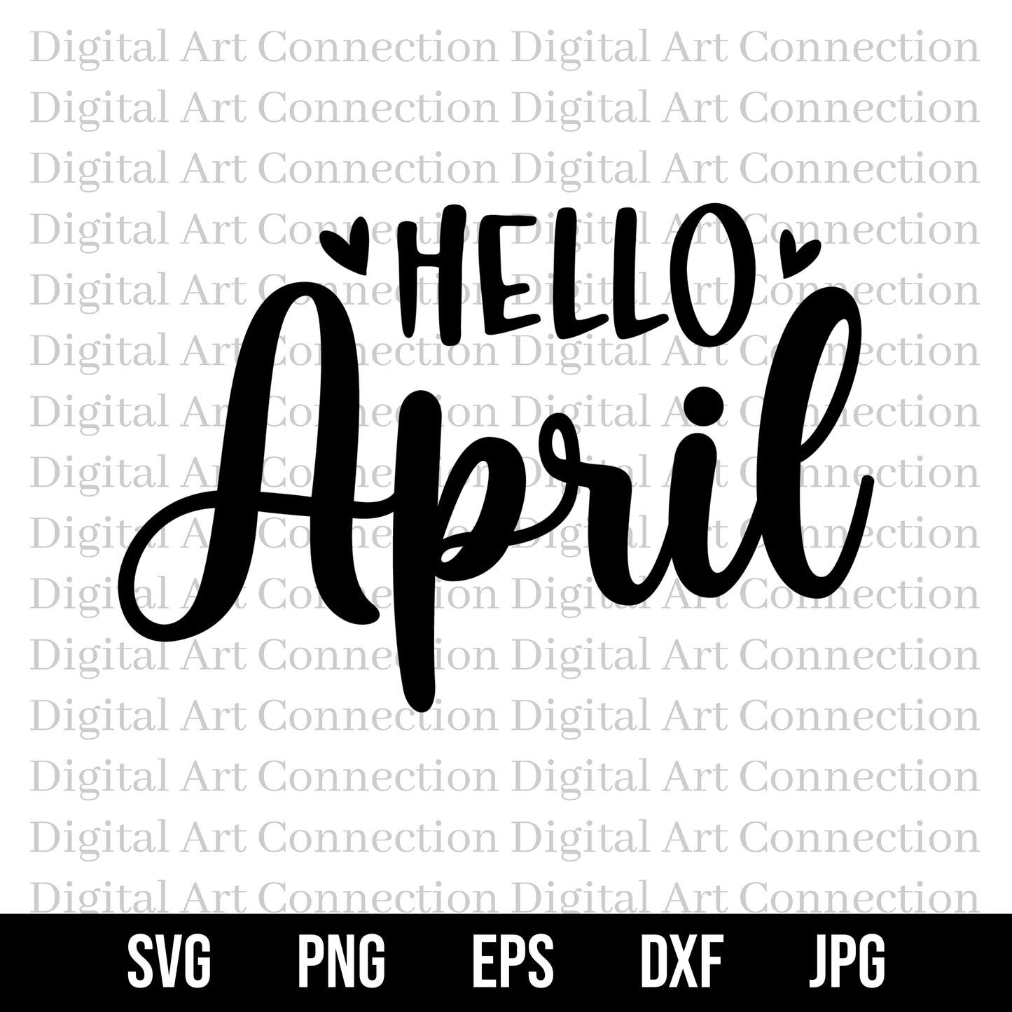 Hello April SVG