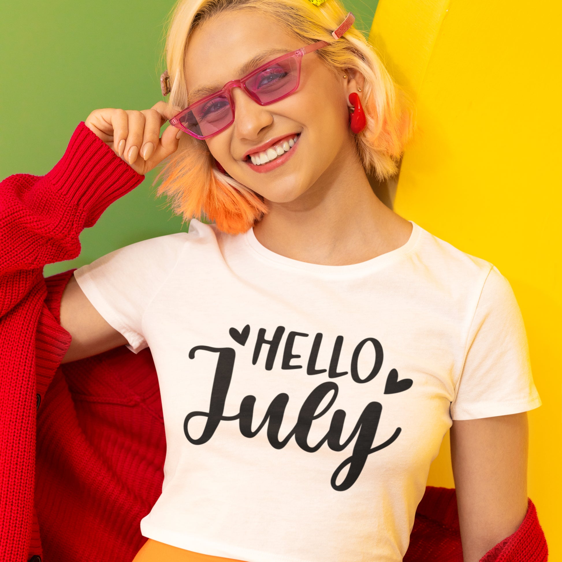 Hello July SVG