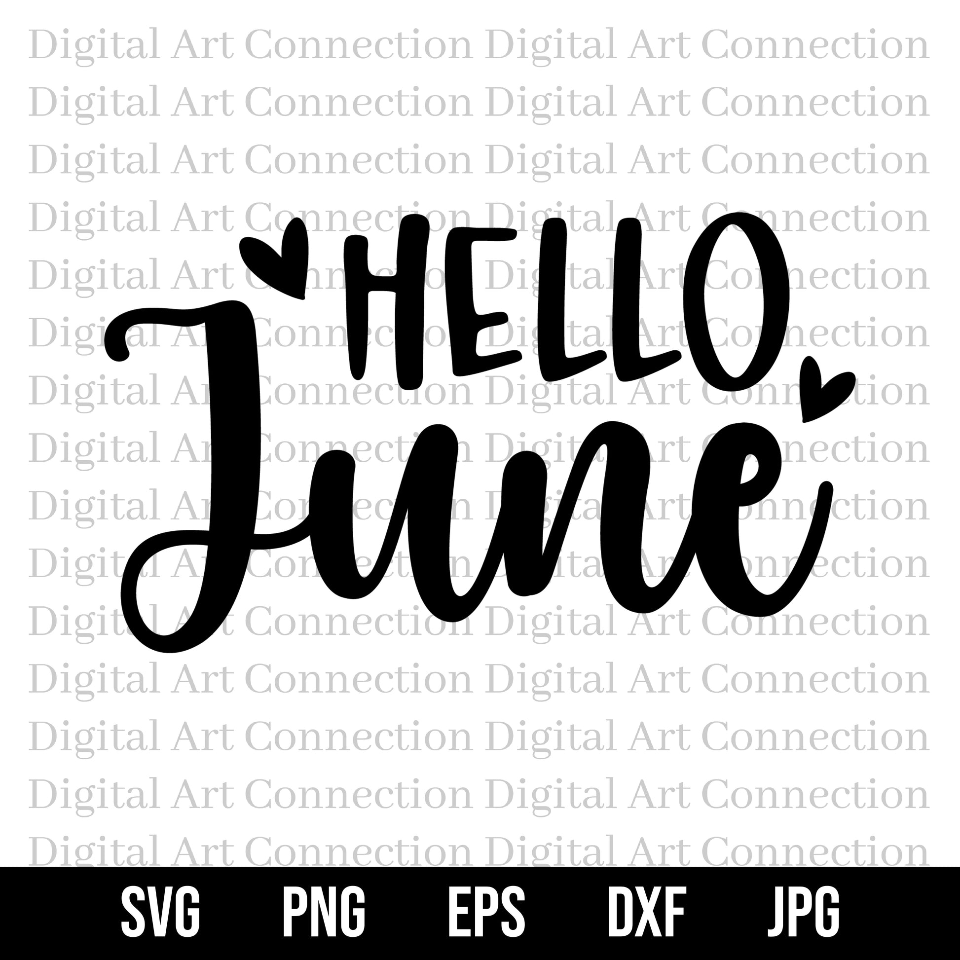 Hello June SVG