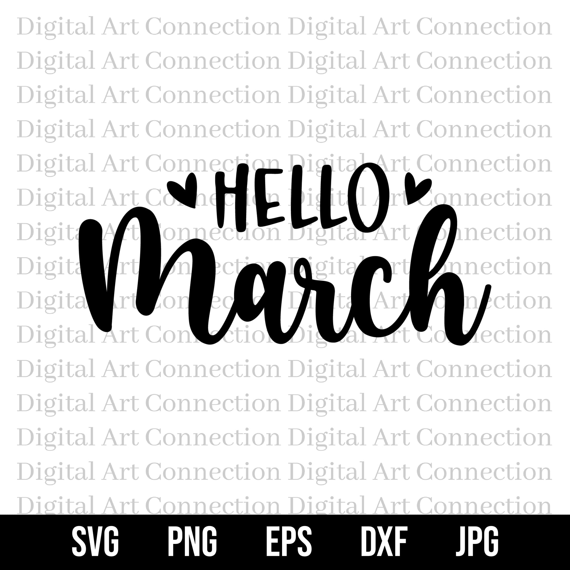 Hello March SVG