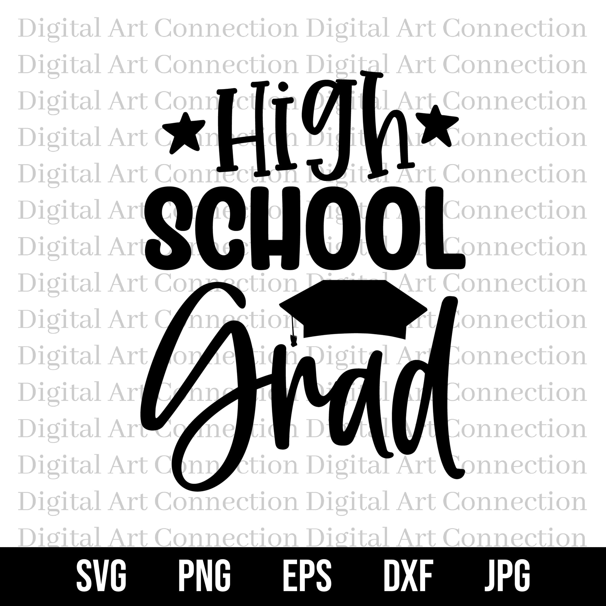 High School Grad SVG