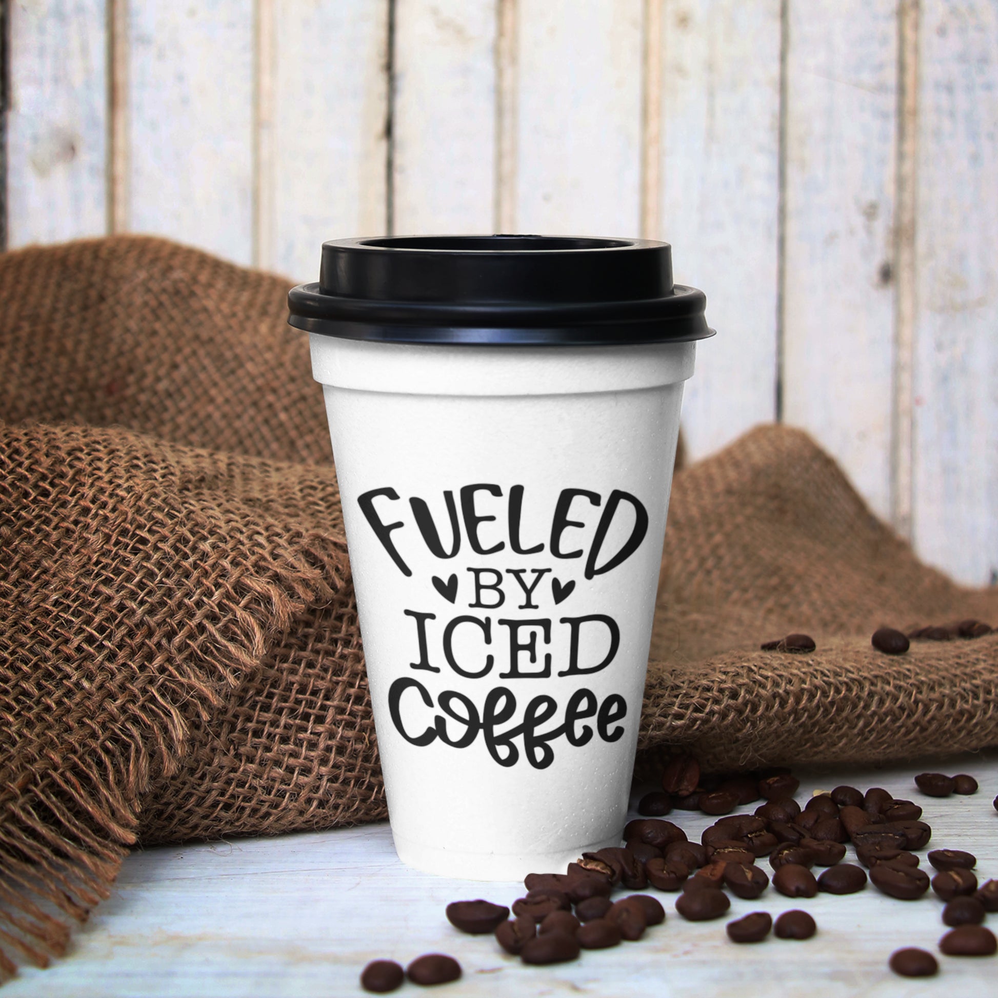 Fueled by Iced Coffee SVG