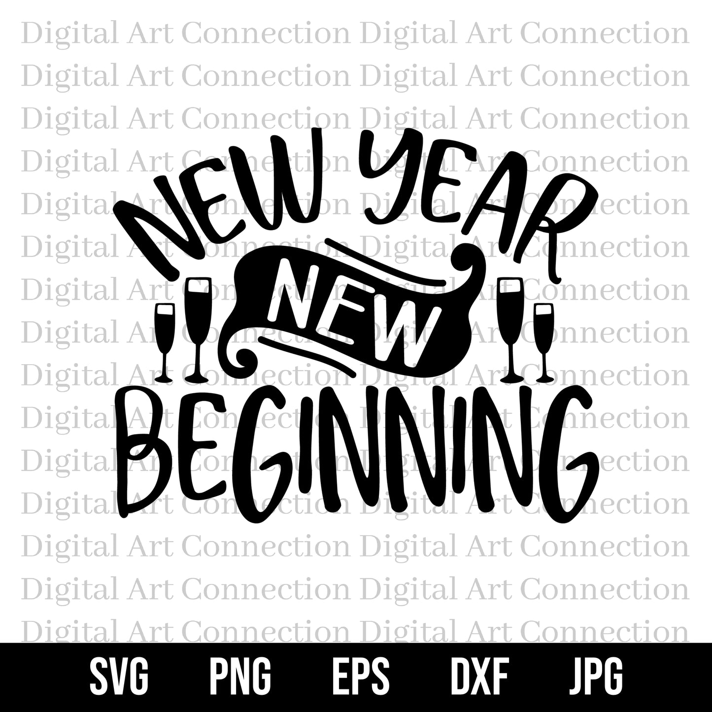 New Year New Beginning SVG File