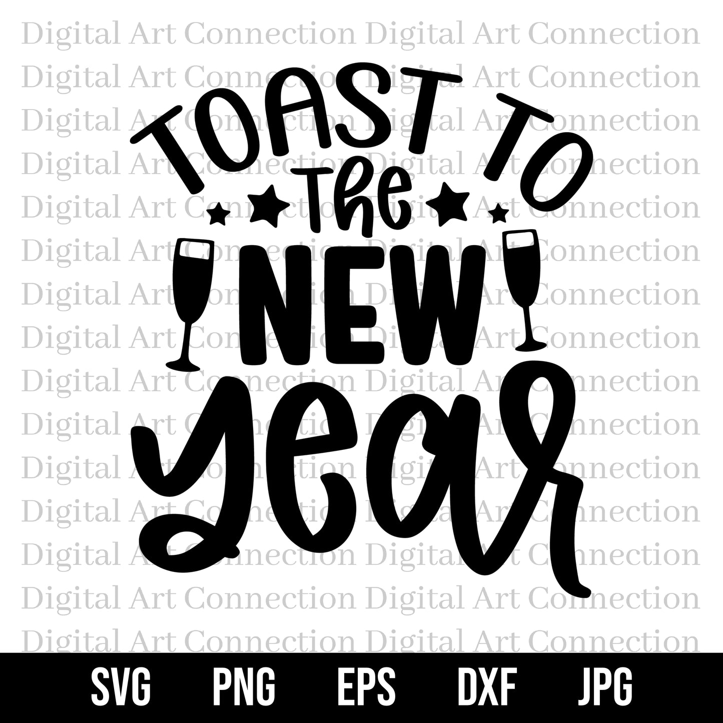 Toast To The New Year SVG