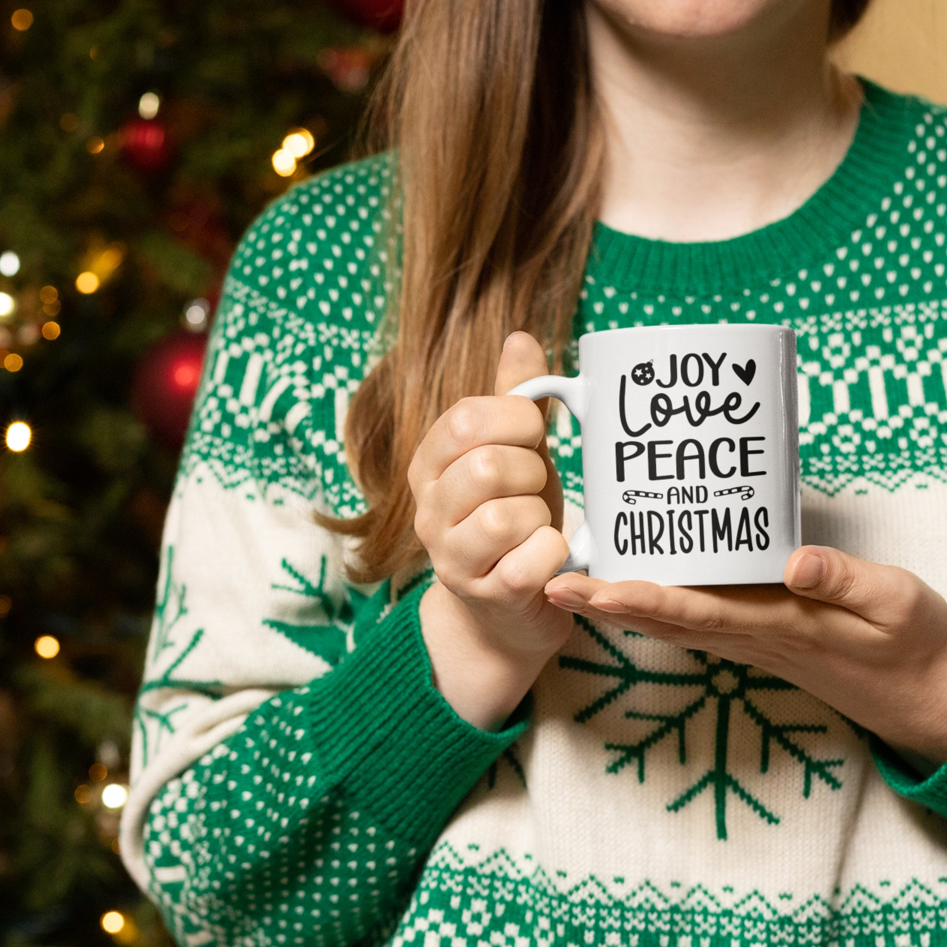 Joy Love Peace and Christmas SVG