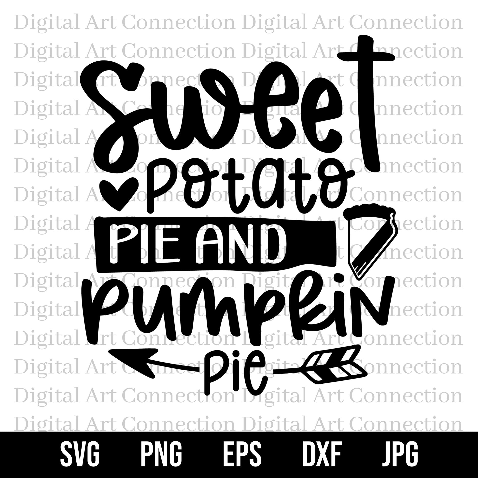 Sweet Potato Pie and Pumpkin Pie SVG