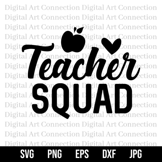 Teacher Squad SVG