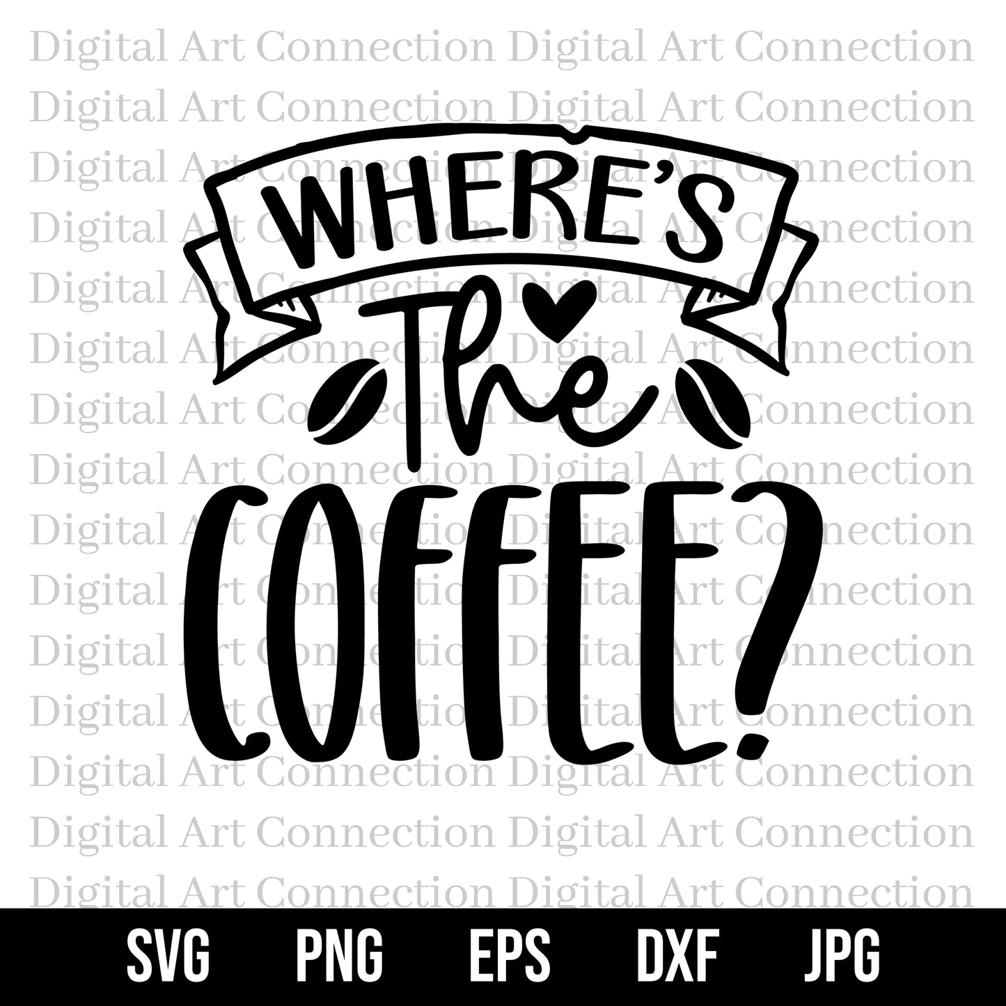 Where's The Coffee SVG