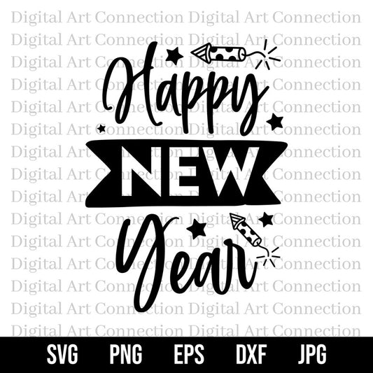 Happy New Year SVG File