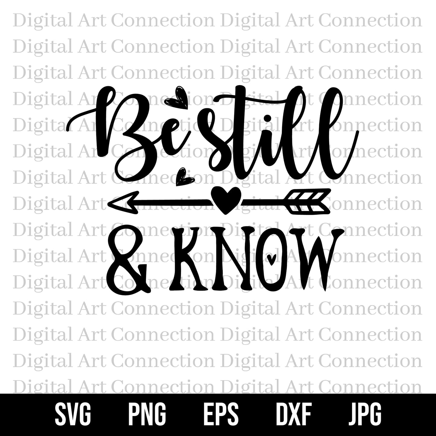 Be Still and Know SVG