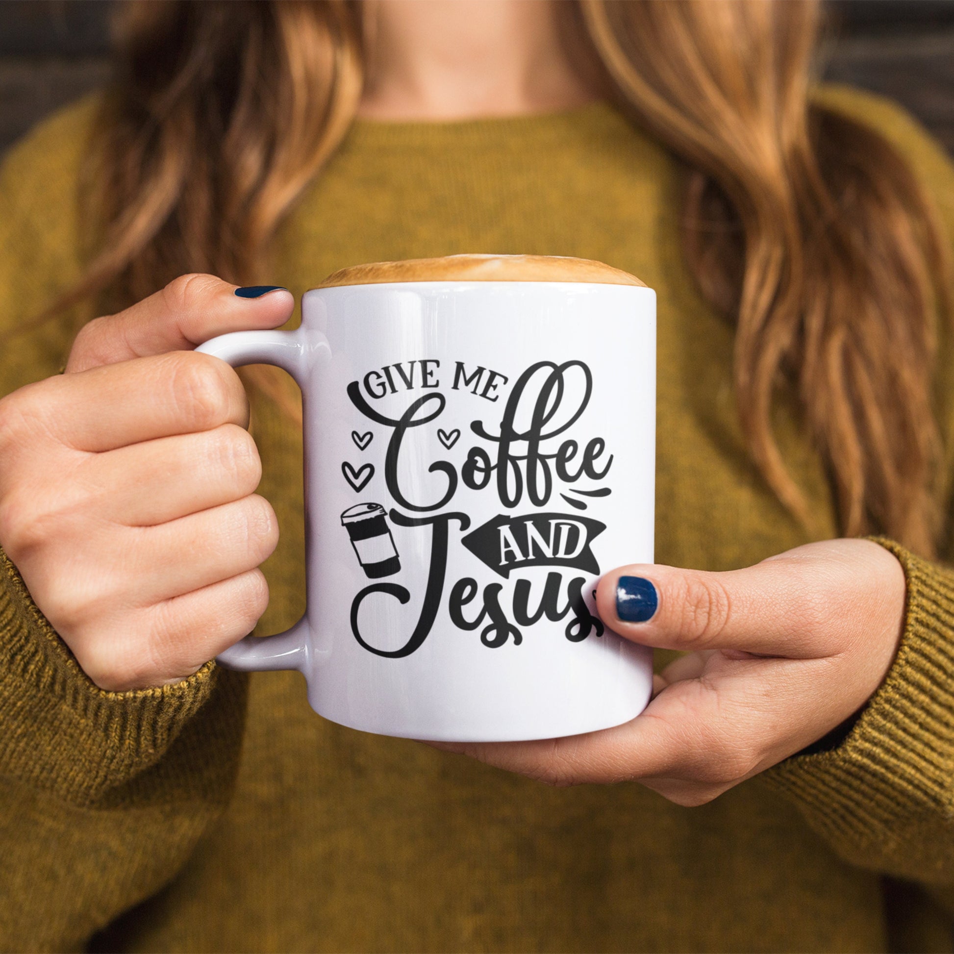 Give Me Coffee and Jesus SVG