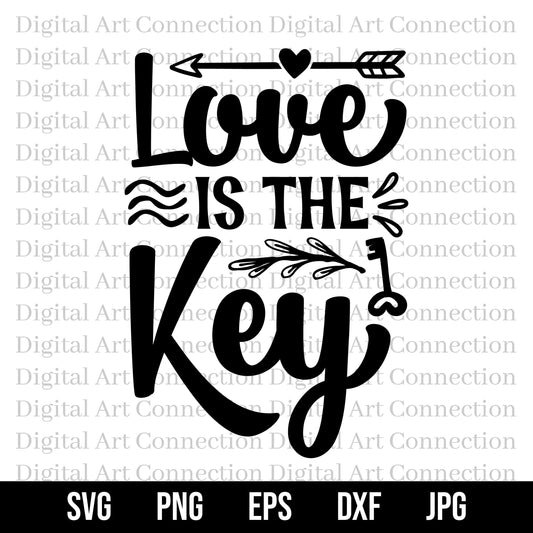 Love is the Key SVG