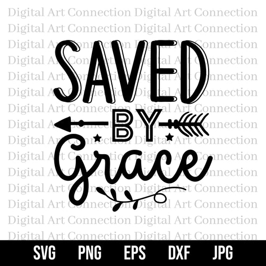 Saved by Grace SVG