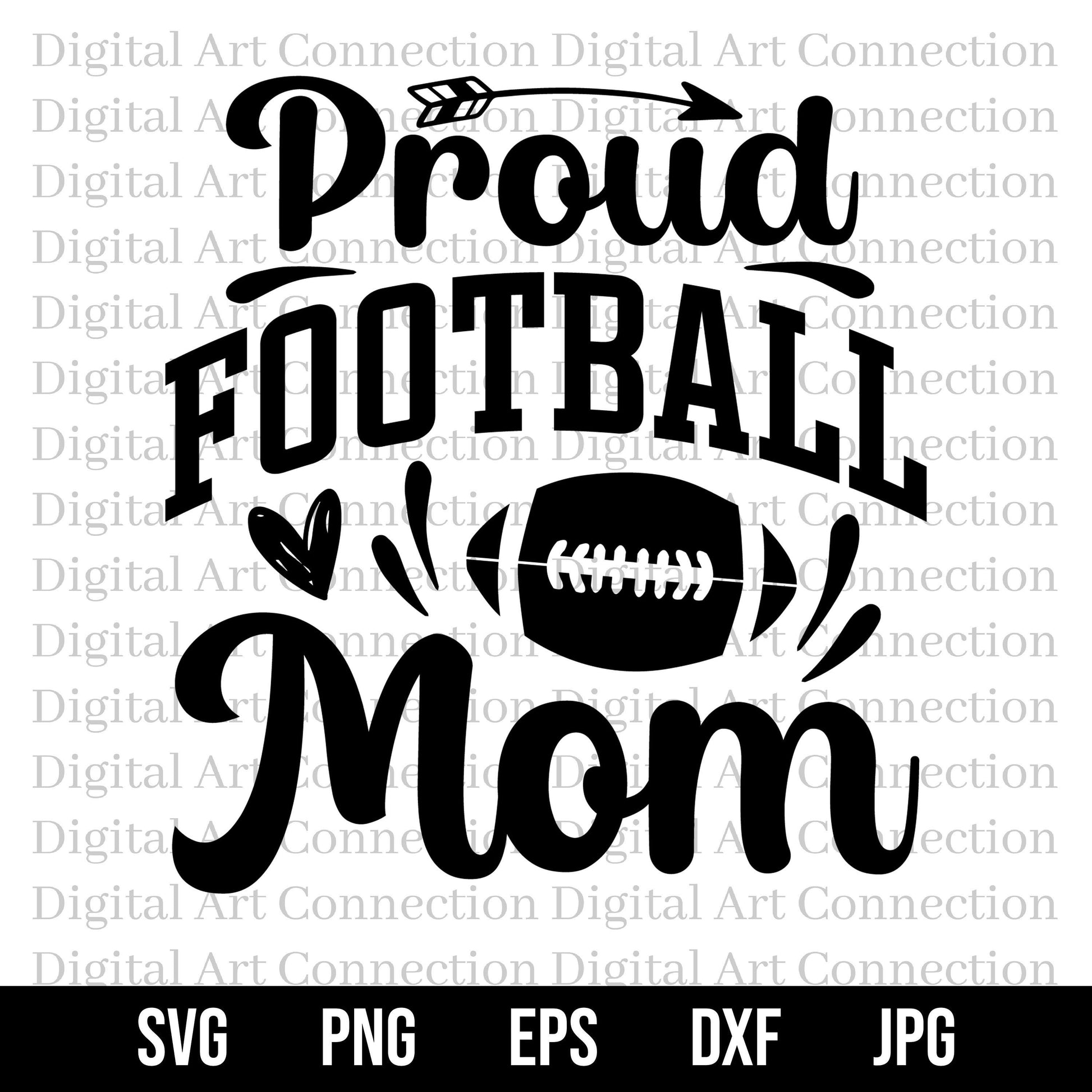 Proud Football Mom SVG