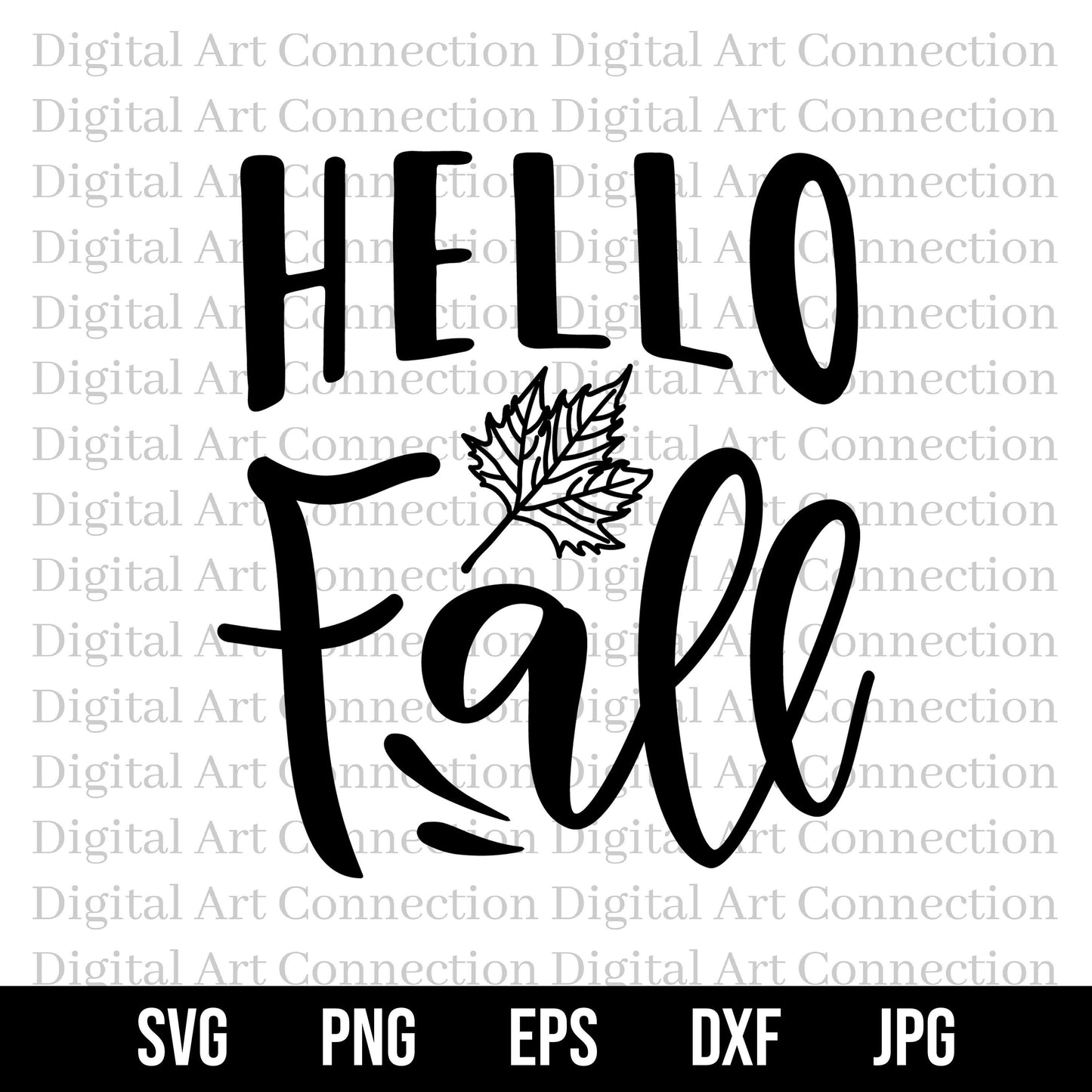 Hello Fall SVG