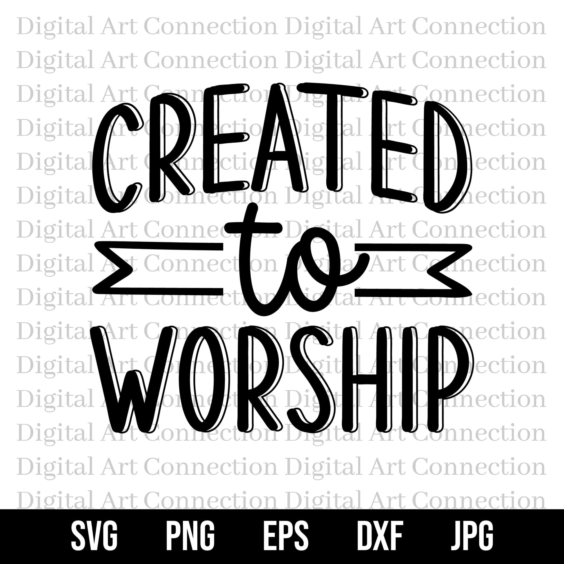 Created to Worship SVG