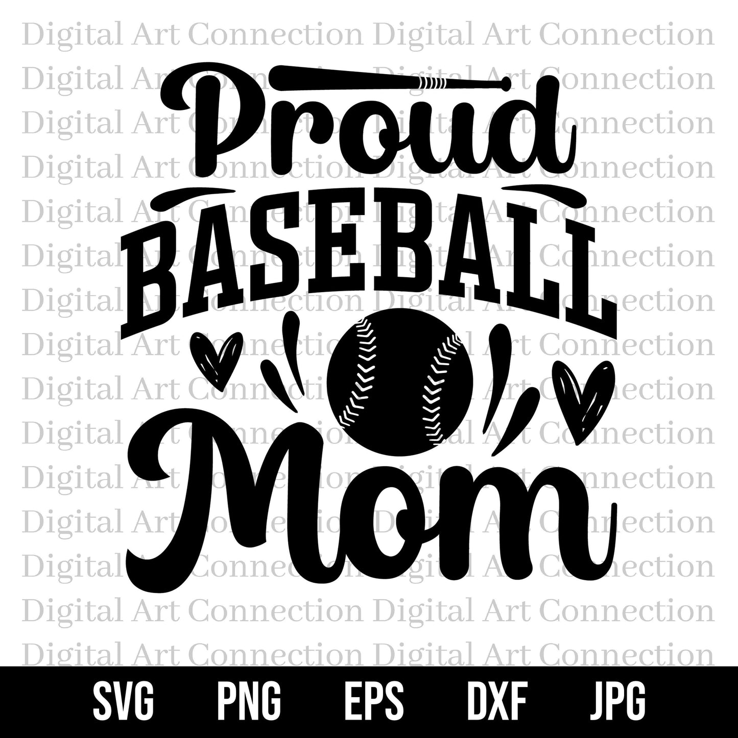 Proud Baseball Mom SVG