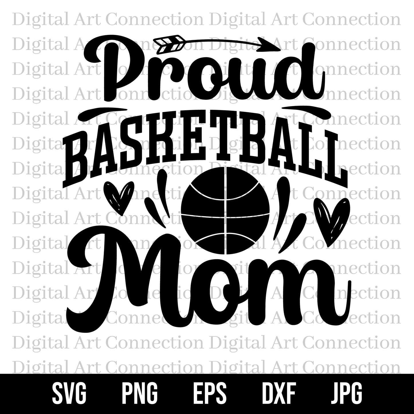 Proud Basketball Mom SVG