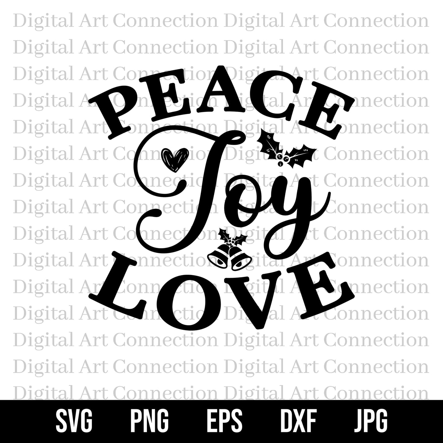 Peace Joy And Love SVG