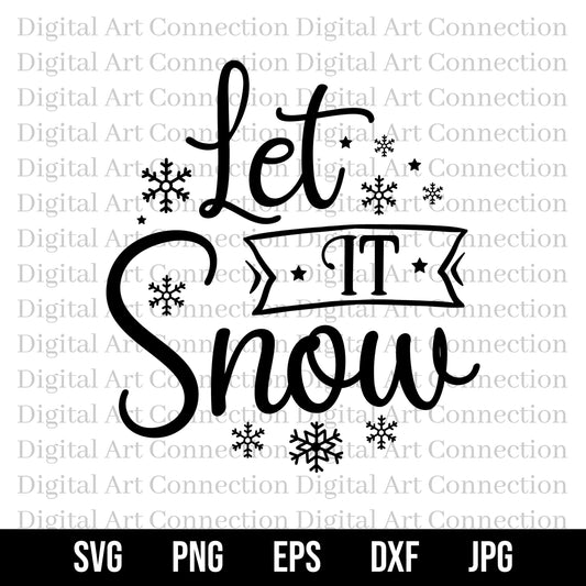 Let It Snow SVG