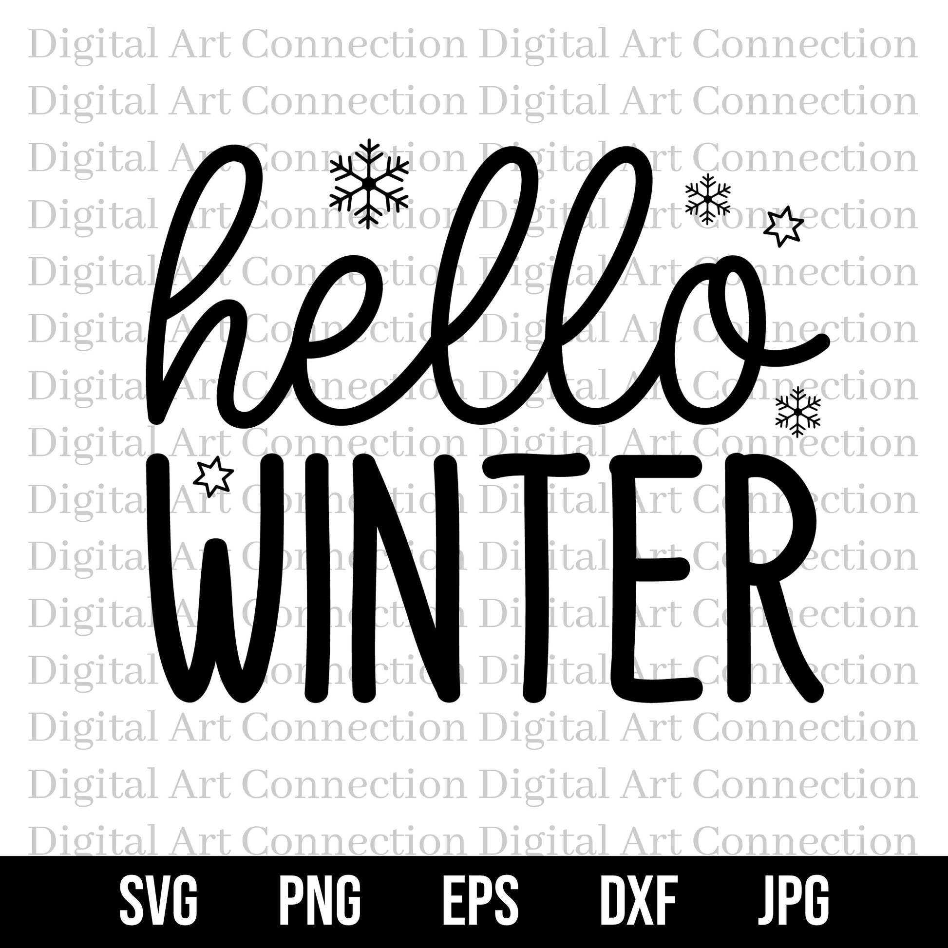 Hello Winter SVG