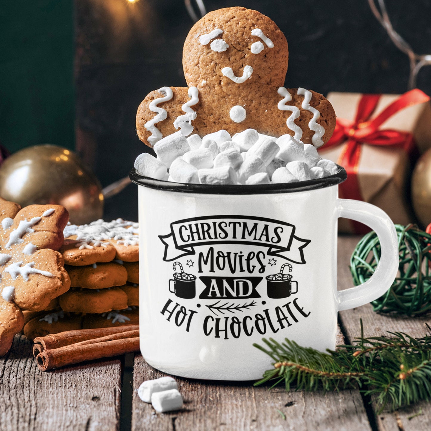 Christmas Movies & Hot Chocolate SVG