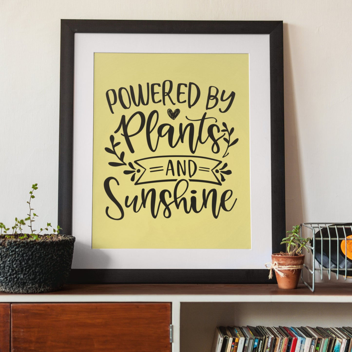 Powered By Plants and Sunshine SVG