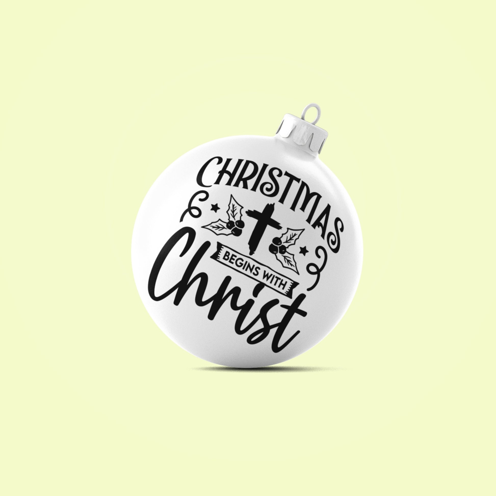 Christmas Begins With Christ SVG