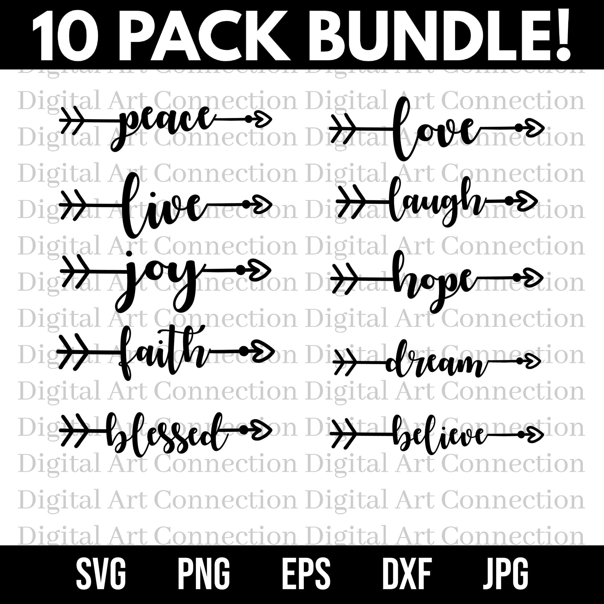 10 Pack Arrow SVG Bundle