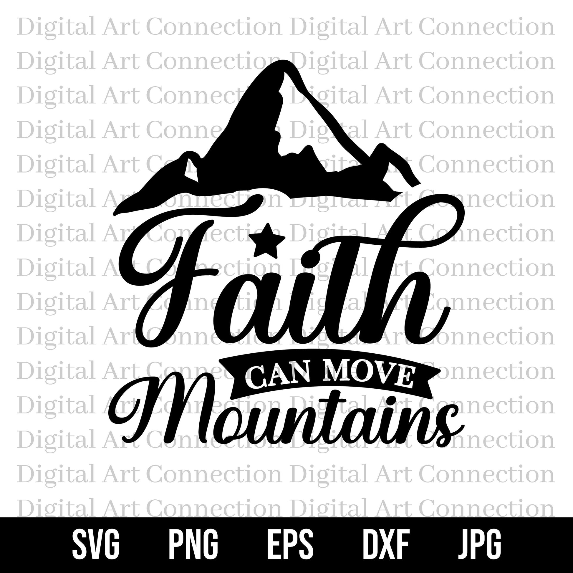 Faith Can Move Mountains SVG